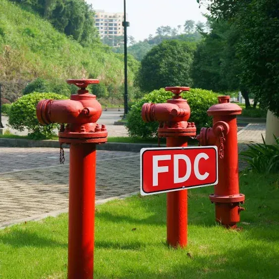 FDC Sign, Fire Department Connection Sign, 12"x 6" - .040 Rust Free Aluminum – Reflective, UV Protected and Weatherproof