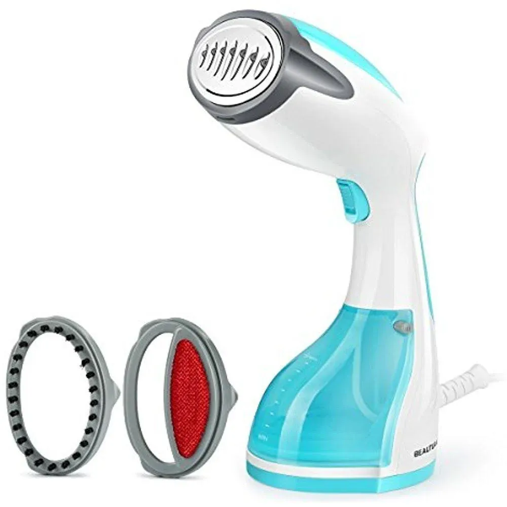 BEAUTURAL Steamer for Clothes, Portable Handheld Garment Fabric Wrinkles Remover, 30-Second Fast Heat-up, Auto-Off, Large Detachable Water Tank