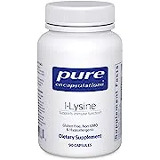 Pure Encapsulations L-Lysine - Essential Amino Acid Supplement for Immune Support & Gum, Lip Health* - with L-Lysine HCl - 90 Capsules