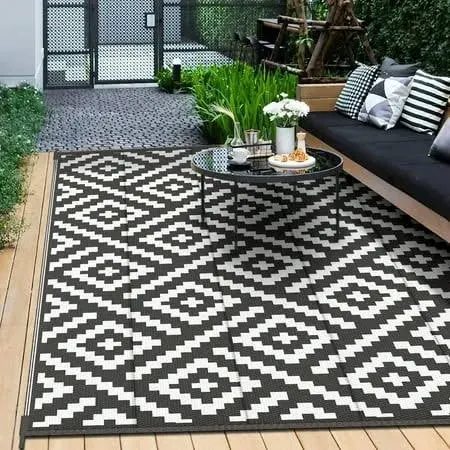 Outdoor Rug 4x6 Waterproof Reversible Mats Outdoor Area Rug Plastic Outside Carp