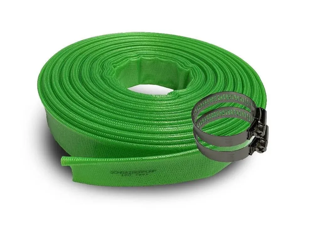 Schraiberpump (8 Bar) 3-Inch by 100 Feet General Purpose Reinforced PVC Lay-Flat ...