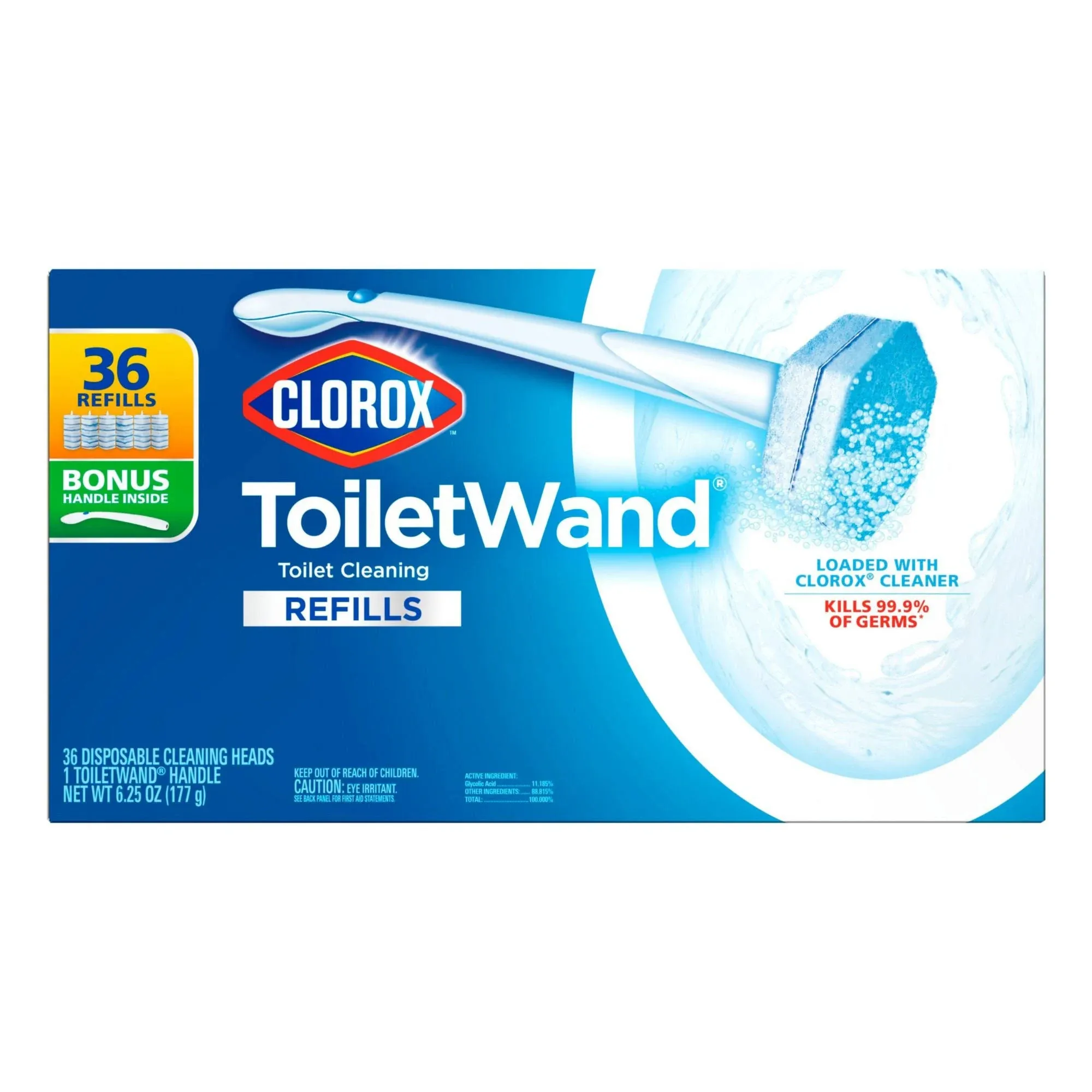 Clorox Toilet Wand With Refills (6.25 oz, 36 ct)