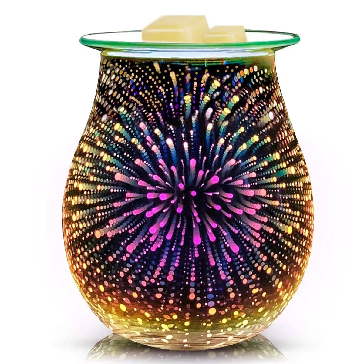 EQUSUPRO 3D Glass Electric Wax Melt Warmer