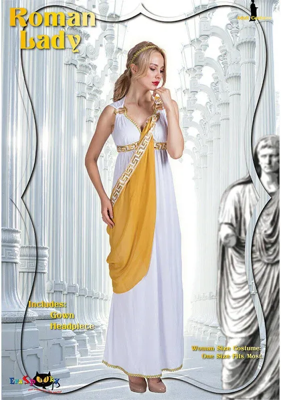 EraSpooky Women's Roman Lady Greek Goddess Costume