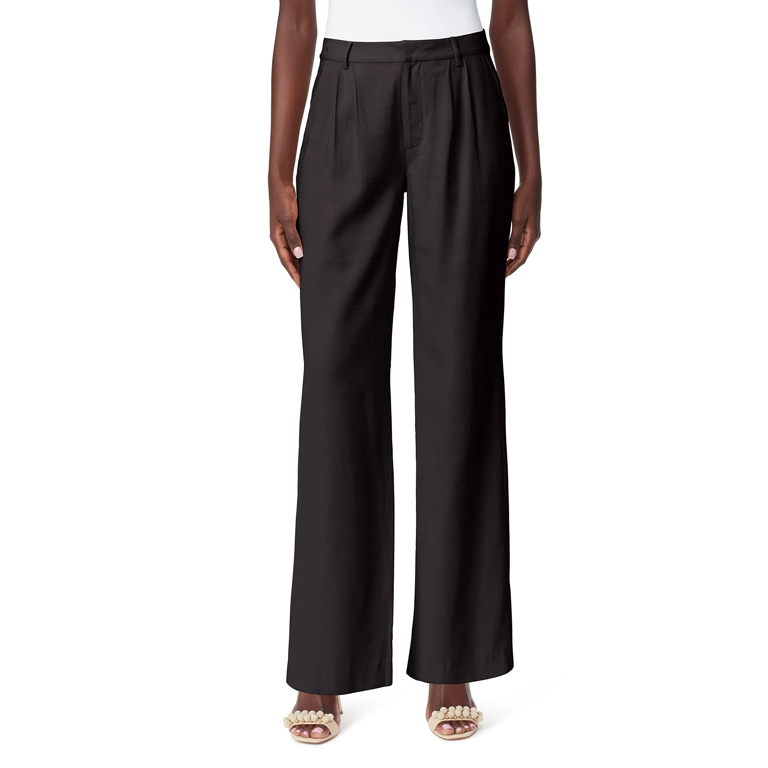 Sam Edelman Women's Codie Wide Leg Soft Pants, Black, 24