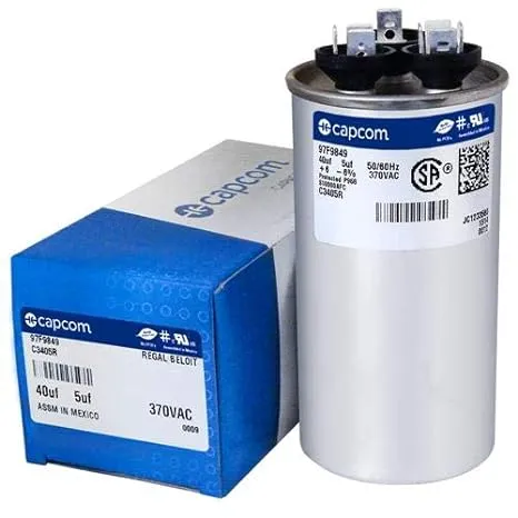 GE Replacement Capacitor Round 40/5 uf MFD 370 Volt 97F9849 Replaces Old GE# 97F9849BZ3 97F9849BX 40 + 5 MFD 370 Volts