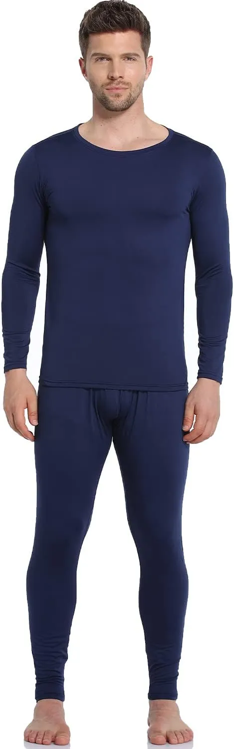 JZCreater Men's Thermal Underwear Set, Winter Base Top & Bottom Layer, Long Johns for Men