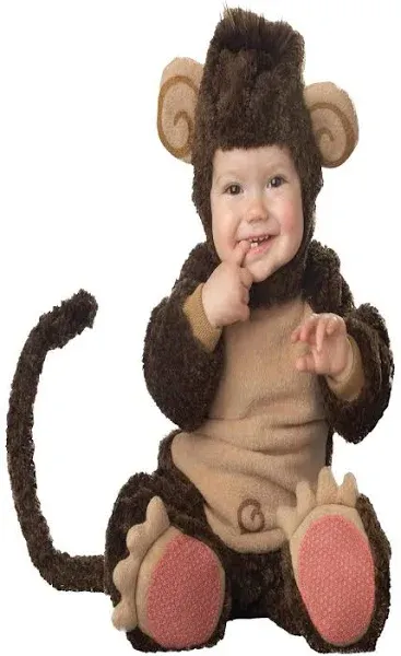 InCharacter Costumes Baby&#039;s Lil&#039; Monkey Costume, Brown/Tan, Large (18-24 Months)