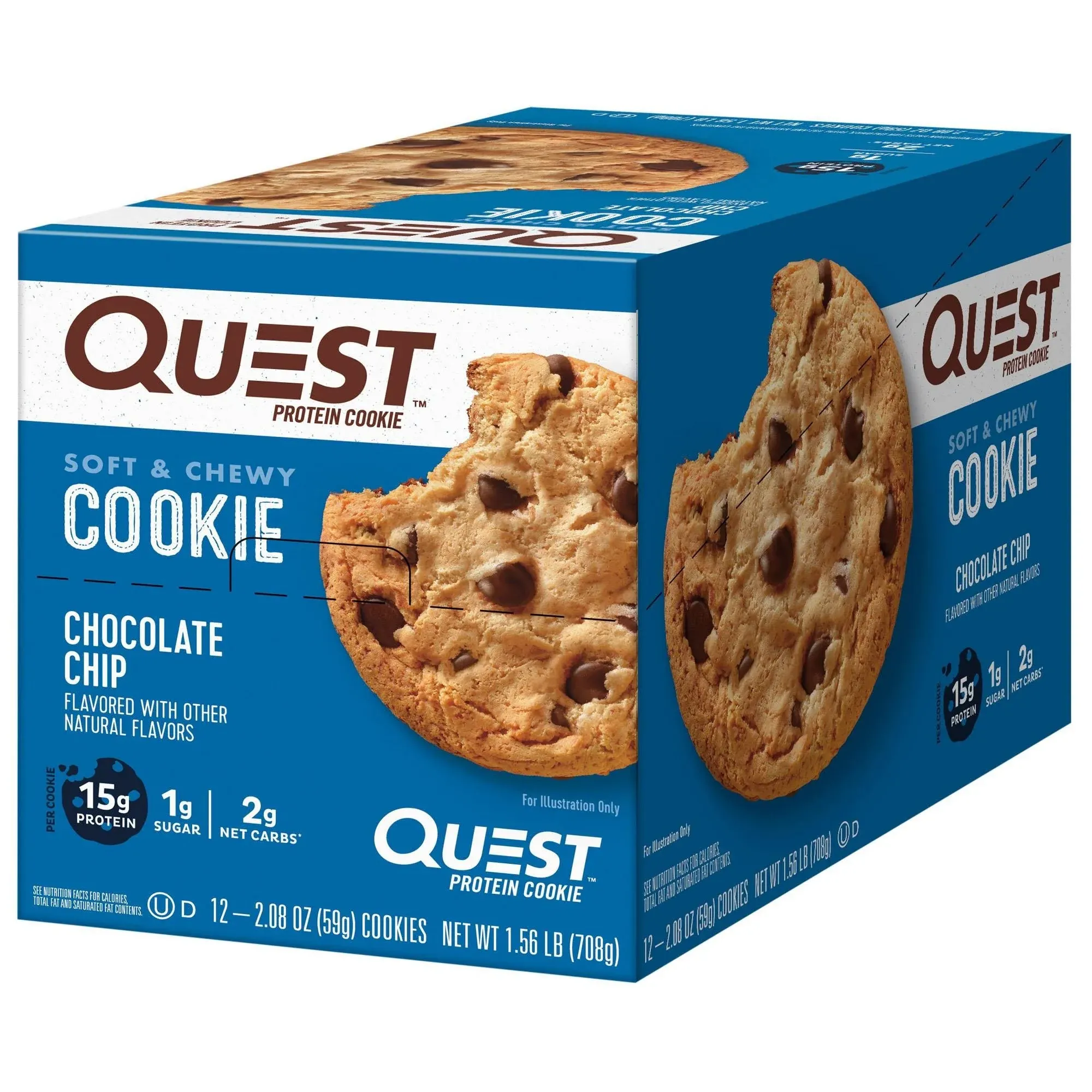 Quest Nutrition - Quest Protein Cookie / Eiweiß Keks- 12 x 58g / 696 g / NEU OVP