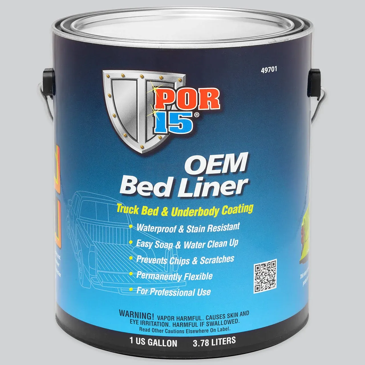 POR-15 Bed Liner, Truck Bed and Underbody Coating, 128 Fluid Ounces, Black