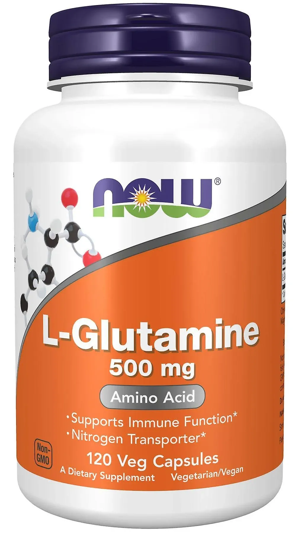 Now Foods L Glutamine 500 MG 120 Capsules