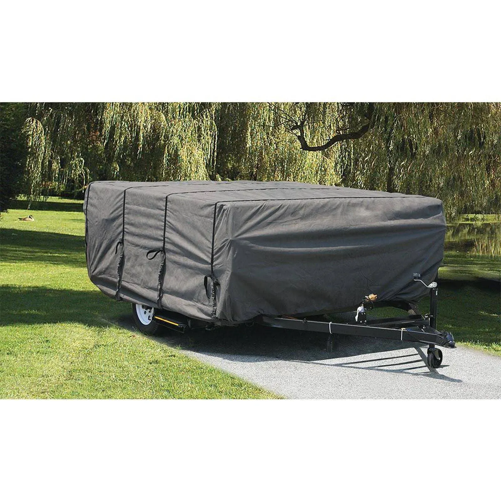 Camco ULTRAGuard 12-14' Pop Up RV Camper Cover with Doors and Covered Air Vents