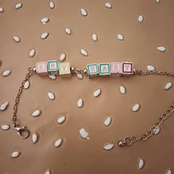 Melanie Martinez Cry Baby Block Bracelet