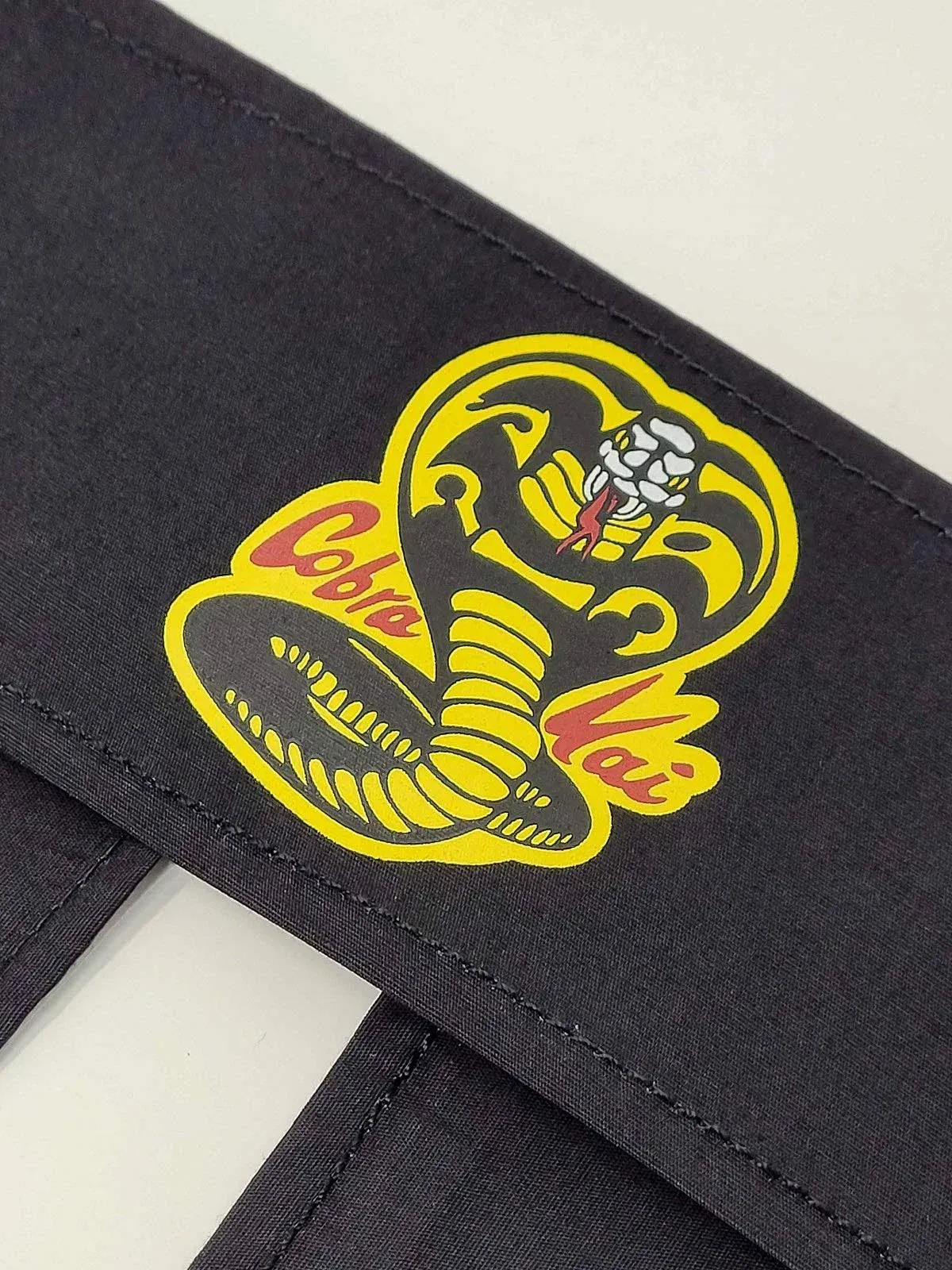 Ripple Junction Cobra Kai Headband Karate Dojo Logo Tie Back Costume Accessory Officially Licensed