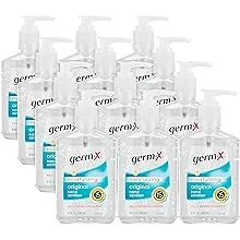 LOT OF 12 bottles Germ-X Moisturizing Hand Sanitizer 8 oz with Pump