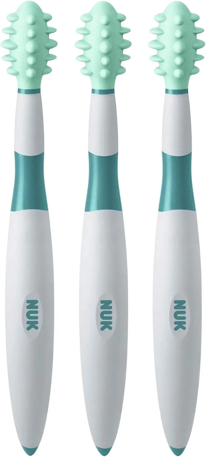 NUK Adult Toothbrush, 3 Count, Battery Powered