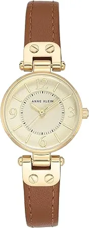 Anne Klein Women's Leather Strap Watch