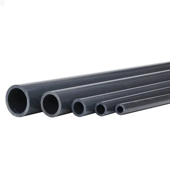 Premium Industrial PVC Pipe Schedule 80 Grey 2 Inch (2.0) Grey/PVC / 5 FT