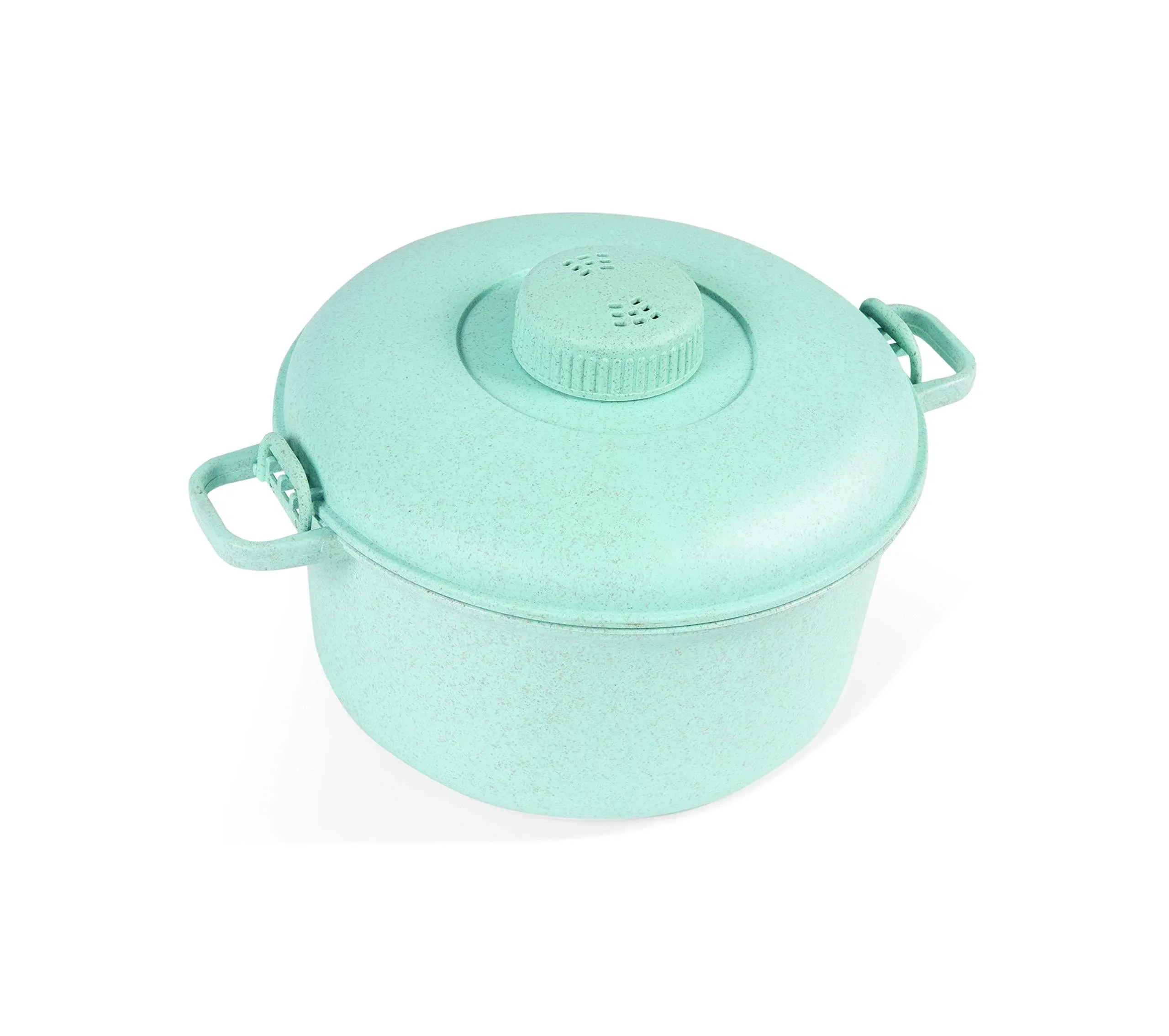 Handy Gourmet Eco Friendly Microwave Pressure Cooker - Easy Microwave Cooking - Easy & Fast Microwave Cookware for Rice, Chicken, Pasta, and More - Non-Toxic & Bio-degradable Material (Teal)