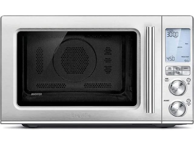 Breville Combi Wave 3-in-1 Microwave, Air Fryer, and Toaster Oven, Brushed Stainless Steel, BMO870BSS1BUC1