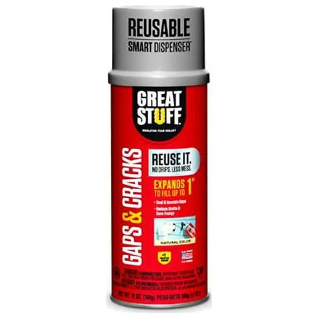 Great Stuff 12 oz Gaps & Cracks Smart Dispenser Insulating Foam Sealant