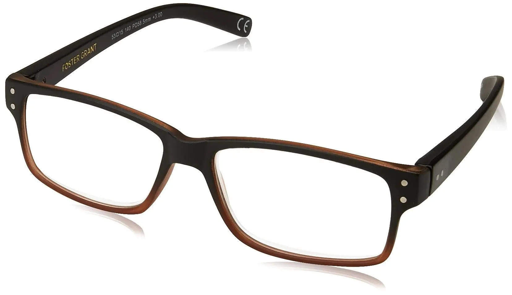 Foster Grant Men's Thomson Square Reading Glasses