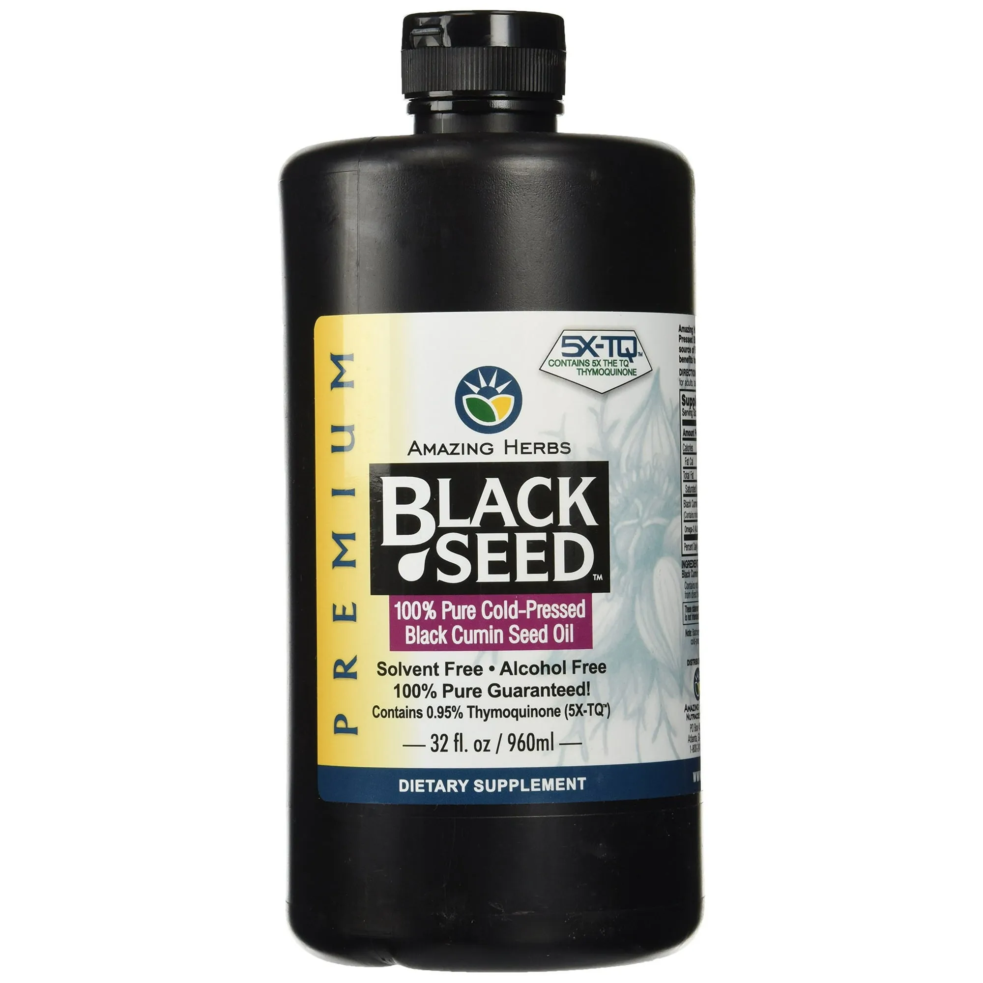 Amazing Herbs Black Seed Cold-Pressed Oil - 32oz