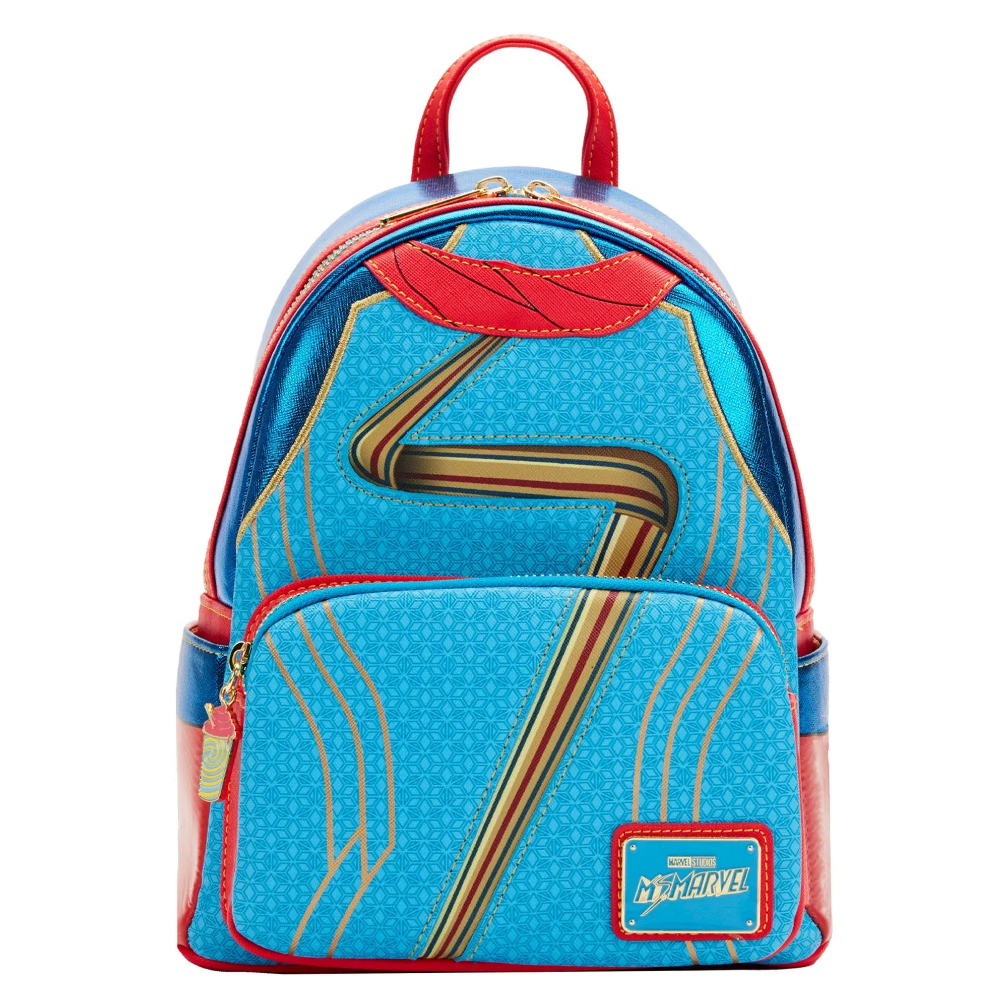 WB  LOUNGEFLY MARVEL: MS MARVEL COSPLAY MINI BACKPACK