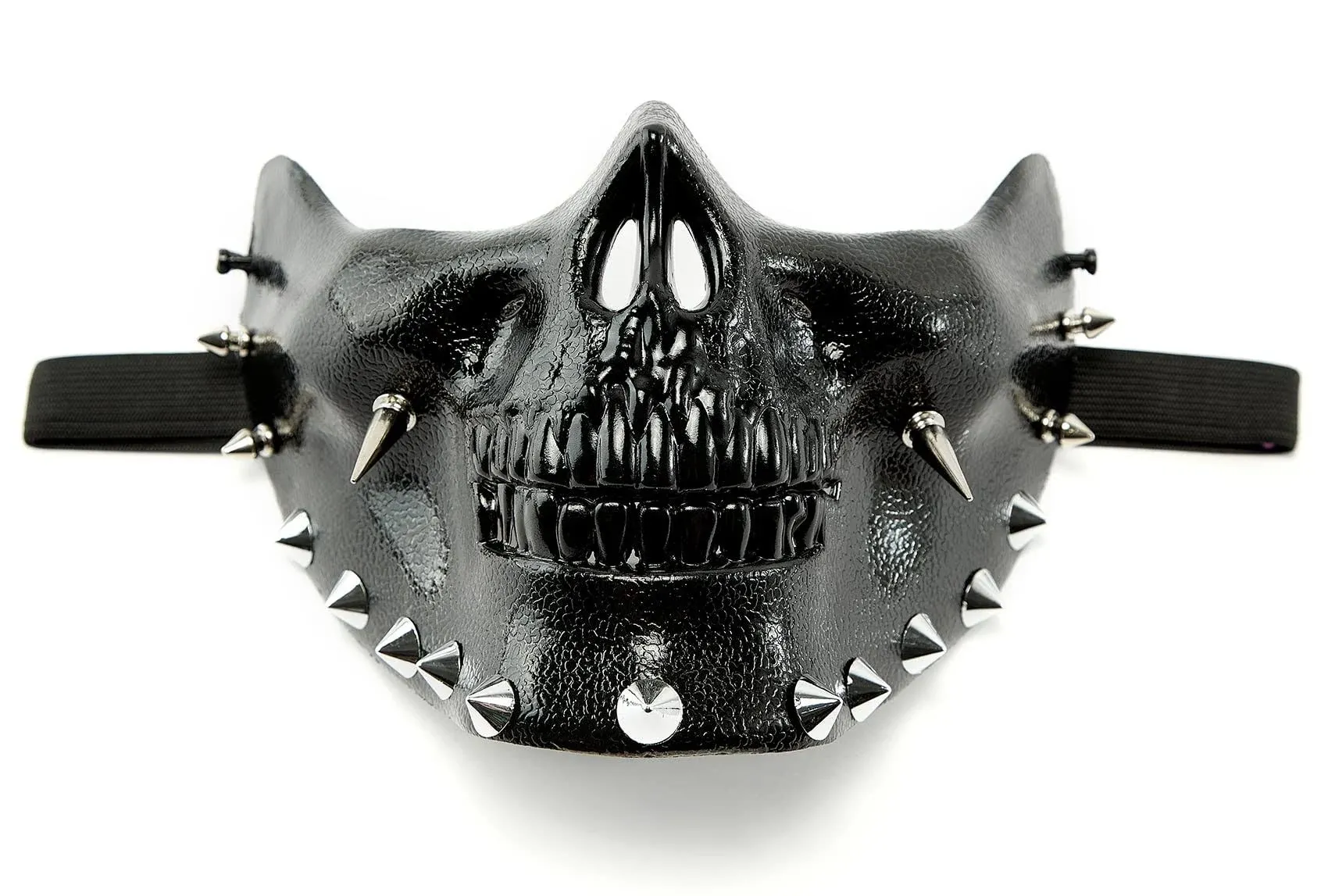 BAWASEEHI Steampunk Mask Men Masquerade Skeletal Spike Half Face Skull Mask ...