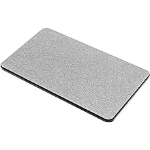  Stone Dish Drying Mat, Accelerates Moisture Evaporation, Natural and Gray