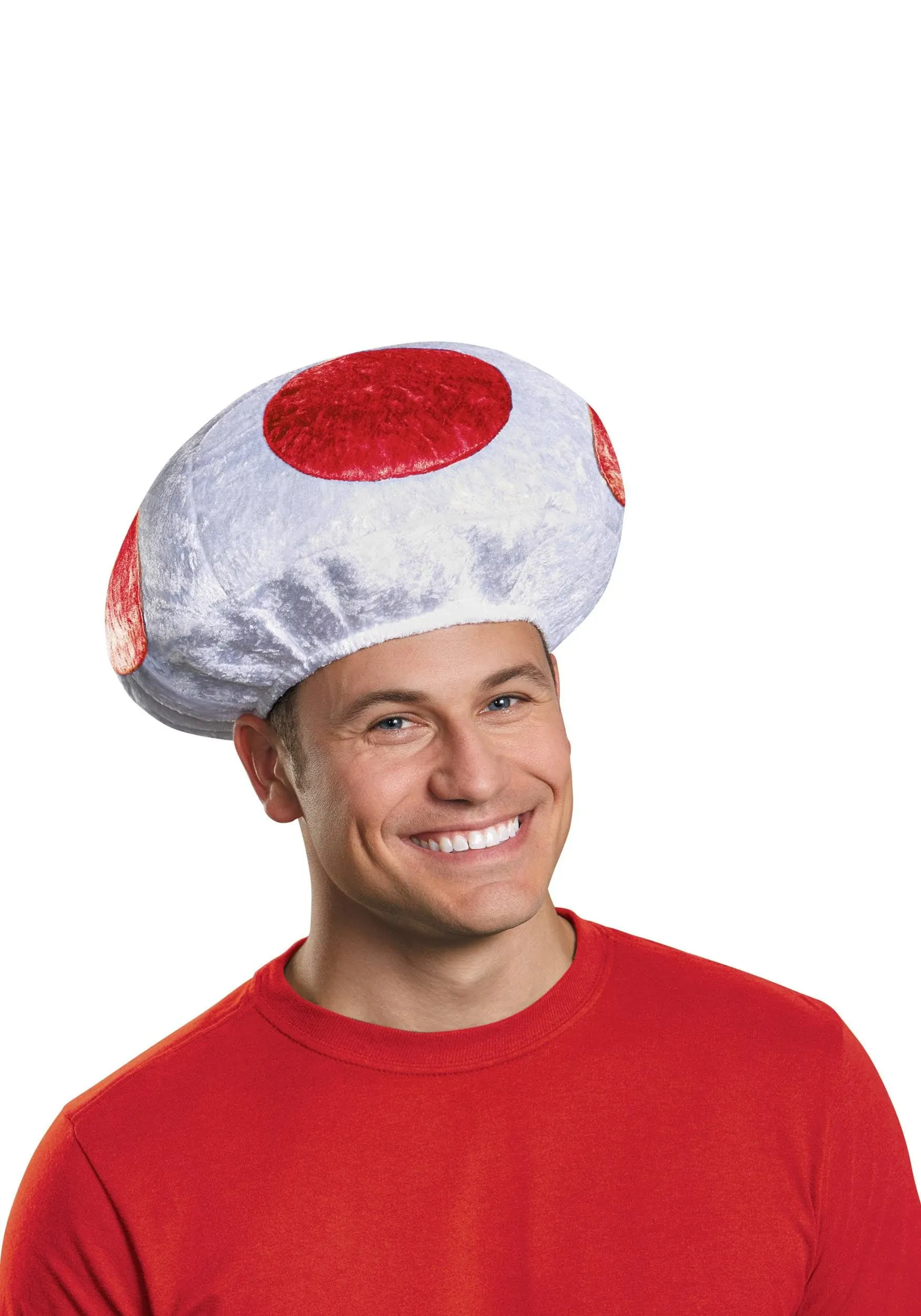 Adult Super Mario Plush Toad Hat