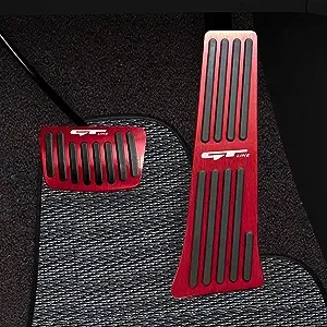 TDOFYH Aluminum Alloy Pedals Cover for K 5 2020-2023 Non-Slip Auto No Drilling Aluminum Brake and Accelerator Pedal Covers 2PCS(RED)