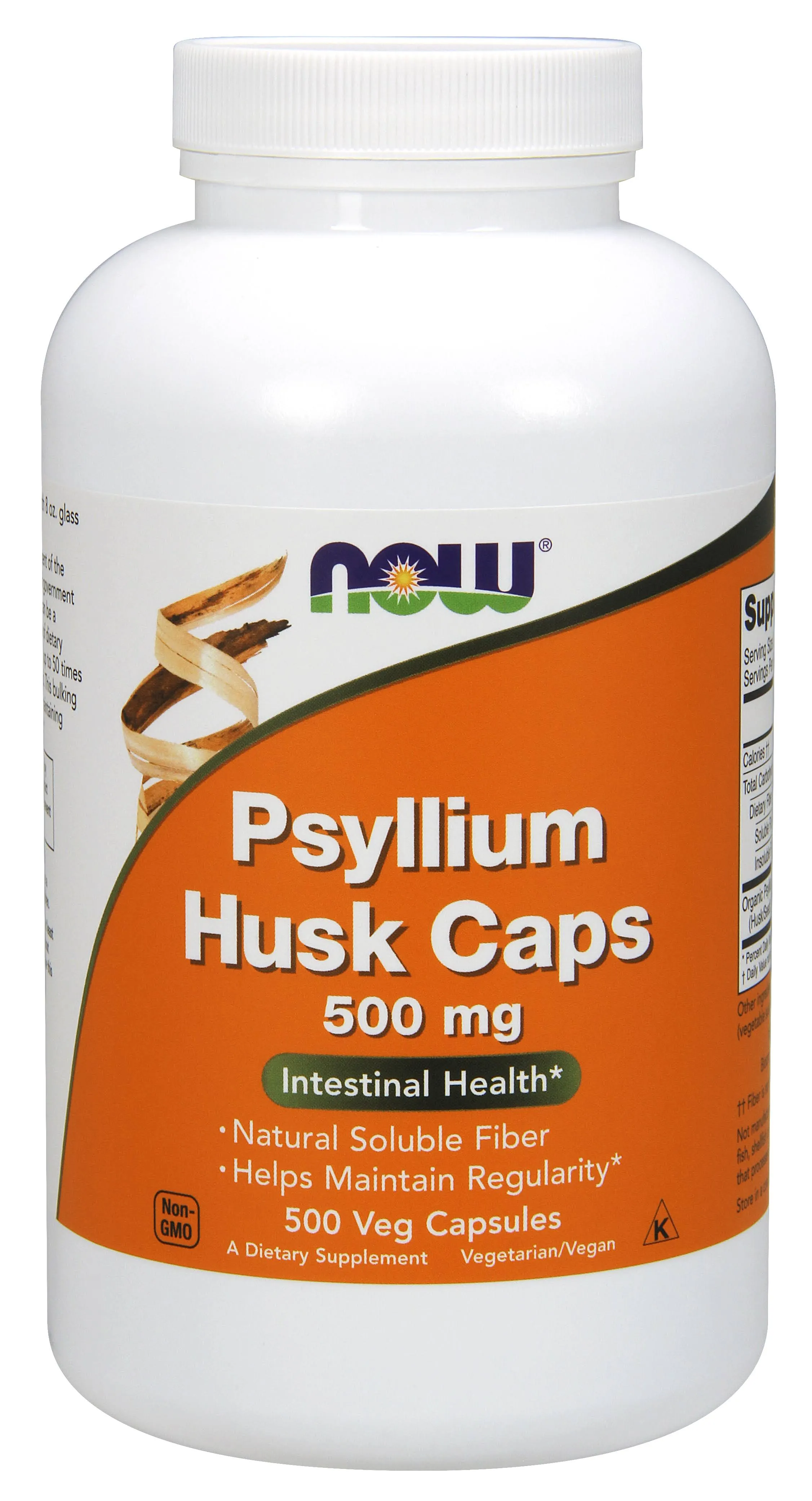 Now Foods Psyllium Husk 500 MG - 500 Capsules