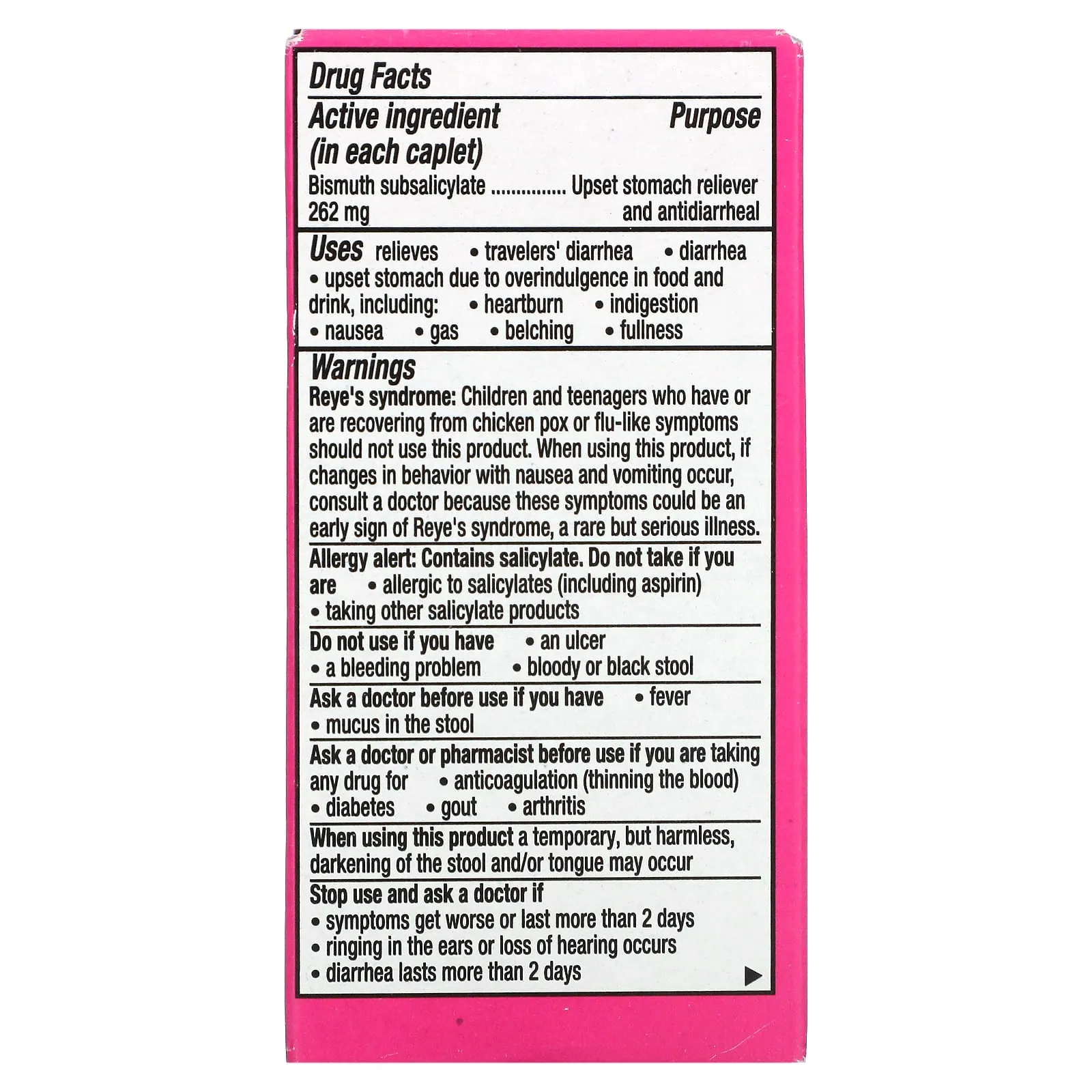 Pepto Bismol Chewable Tablets