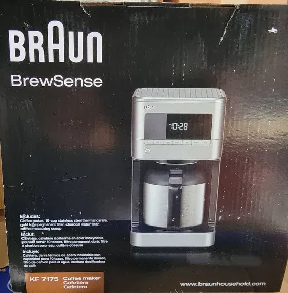 Braun KF7070 BrewSense Drip Glass Coffeemaker