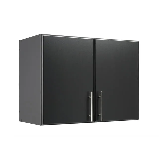 Prepac 1-Shelf Stackable Wall Cabinet, Black