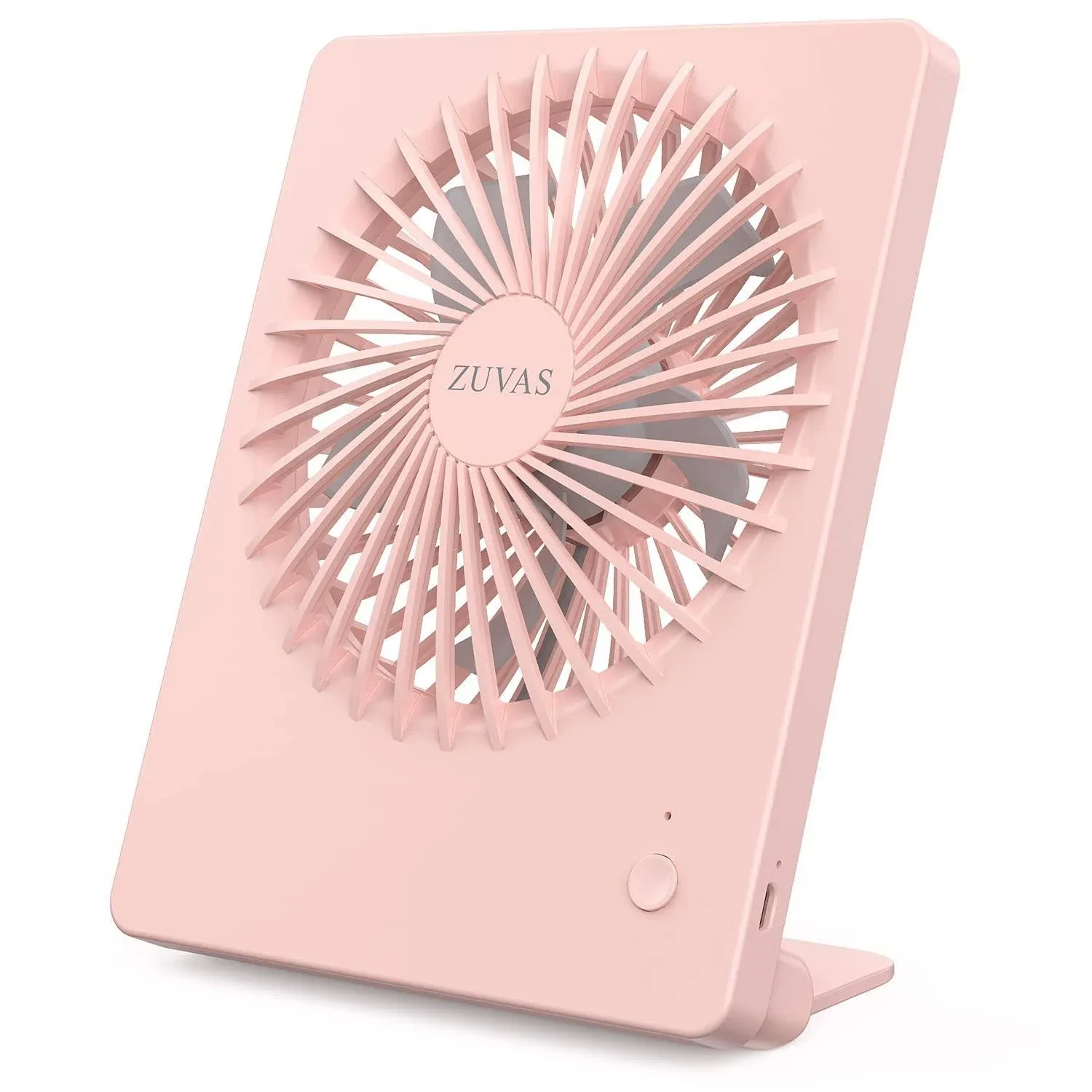 Zuvas Desk Fan Battery Operated Fan Rechargeable 180°Tilt Folding Personal Fan ...