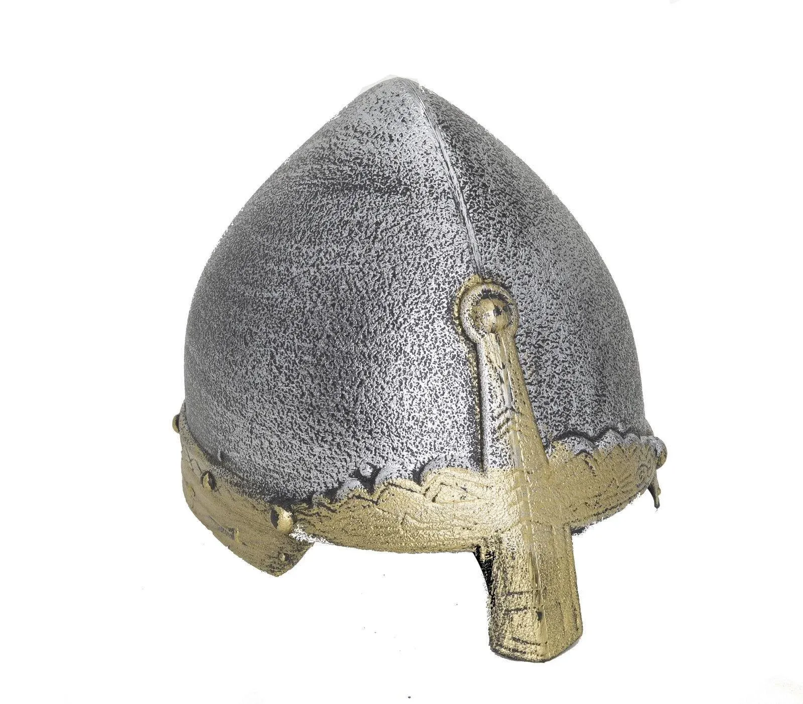 Nicky Bigs Novelties Child Medieval Viking Crusader Knight Helm Spangenhelm Helmet Bassinet Costume 45932