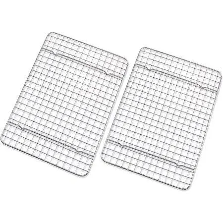 Cooling Rack - Set of 2 Stainless Steel, Oven Safe Grid Wire Cookie Cooling R...