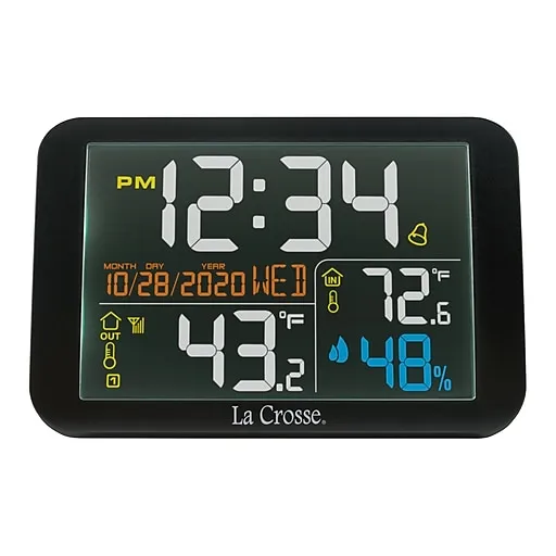 La Crosse Technology 308-66677-INT Color Wireless Weather Station, Black