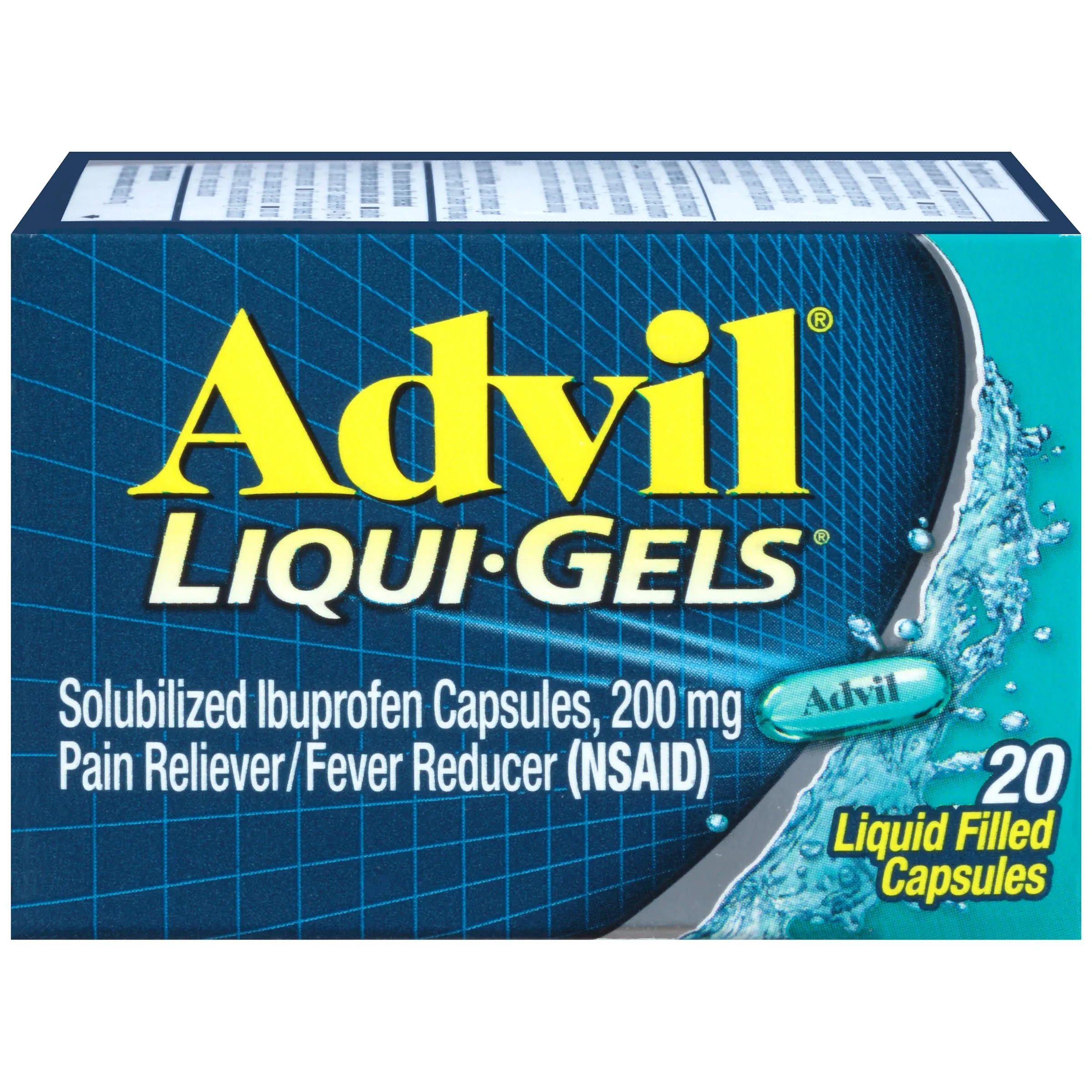 Advil Liqui-Gels Pain Reliever/Fever Reducer, Capsules - 20 count