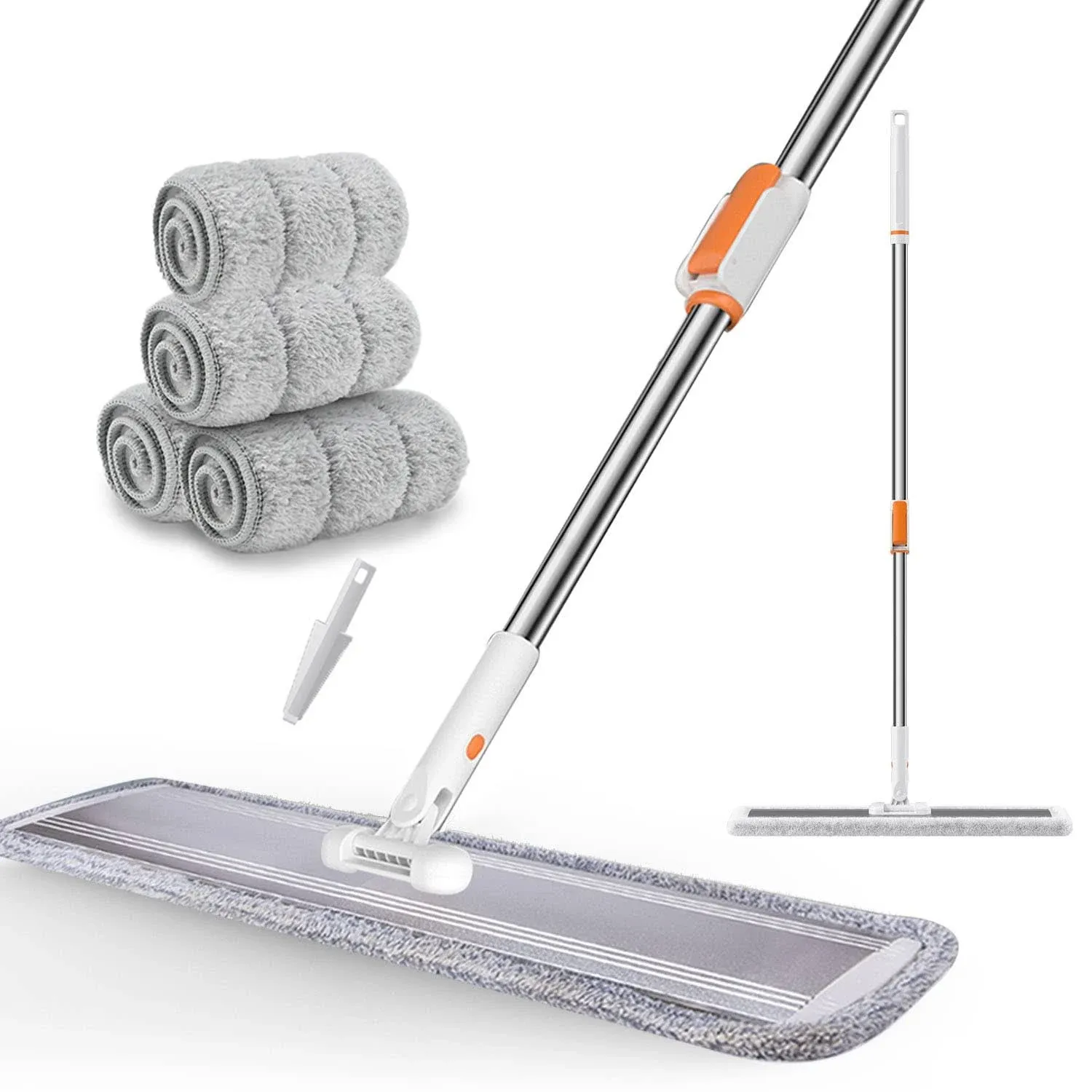 Microfiber Mop 32 inch Flat mop Commercial Mop Large Wide mop for Hardwood Lami