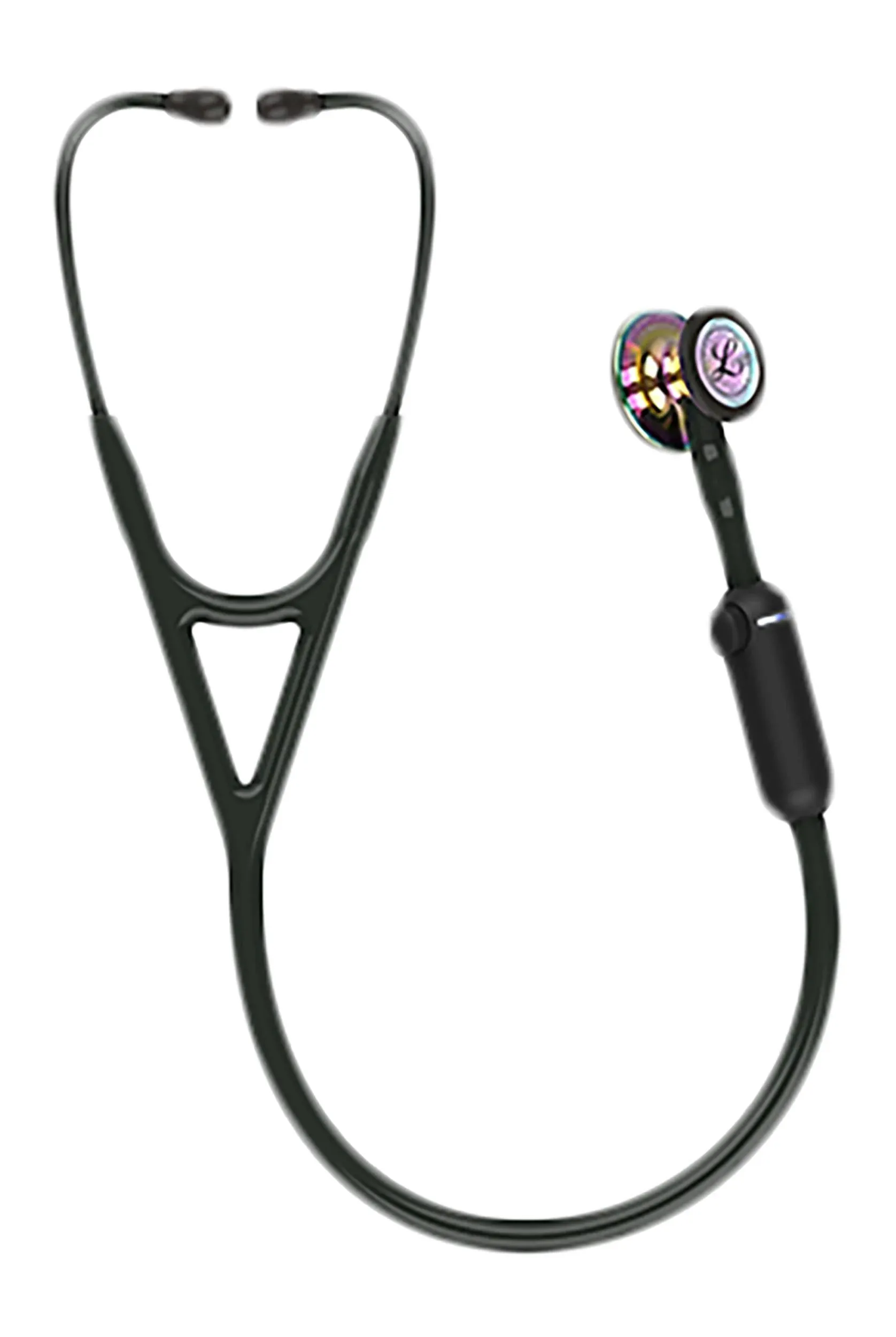 3M™ Littmann® CORE Digital Stethoscope, 8890, Mirror Chestpiece, Black Tube, Stem and Headset, 27 inch