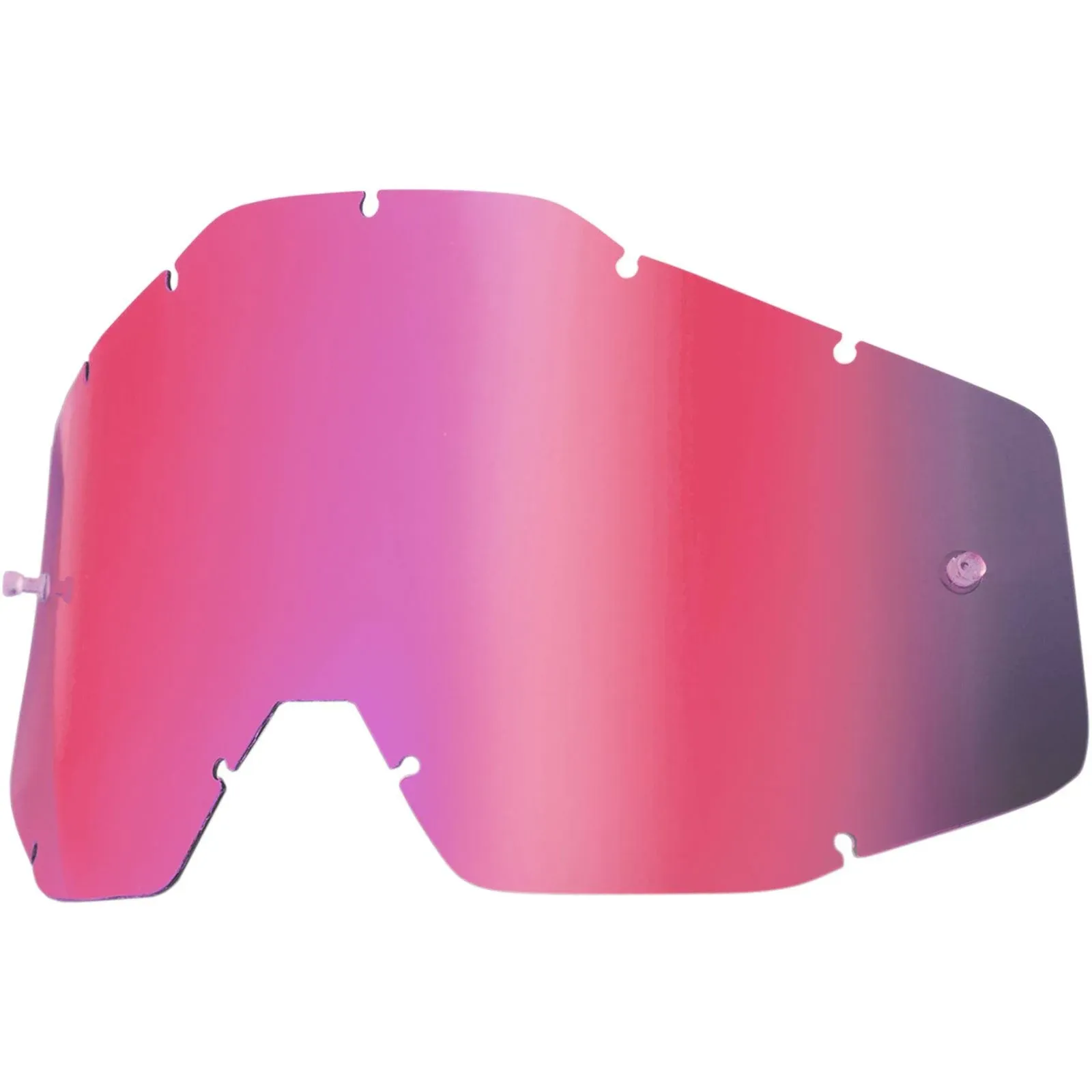 100% MX Replacement Lens for RACECRAFT/ACCU<wbr/>RI/STRATA Goggles (Pink Mirror/Smoke)