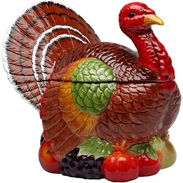 Turkey Cookie Jar - Farmhouse - Kitchen Canisters And Jars - by Cosmos Gifts Corp. | Houzz