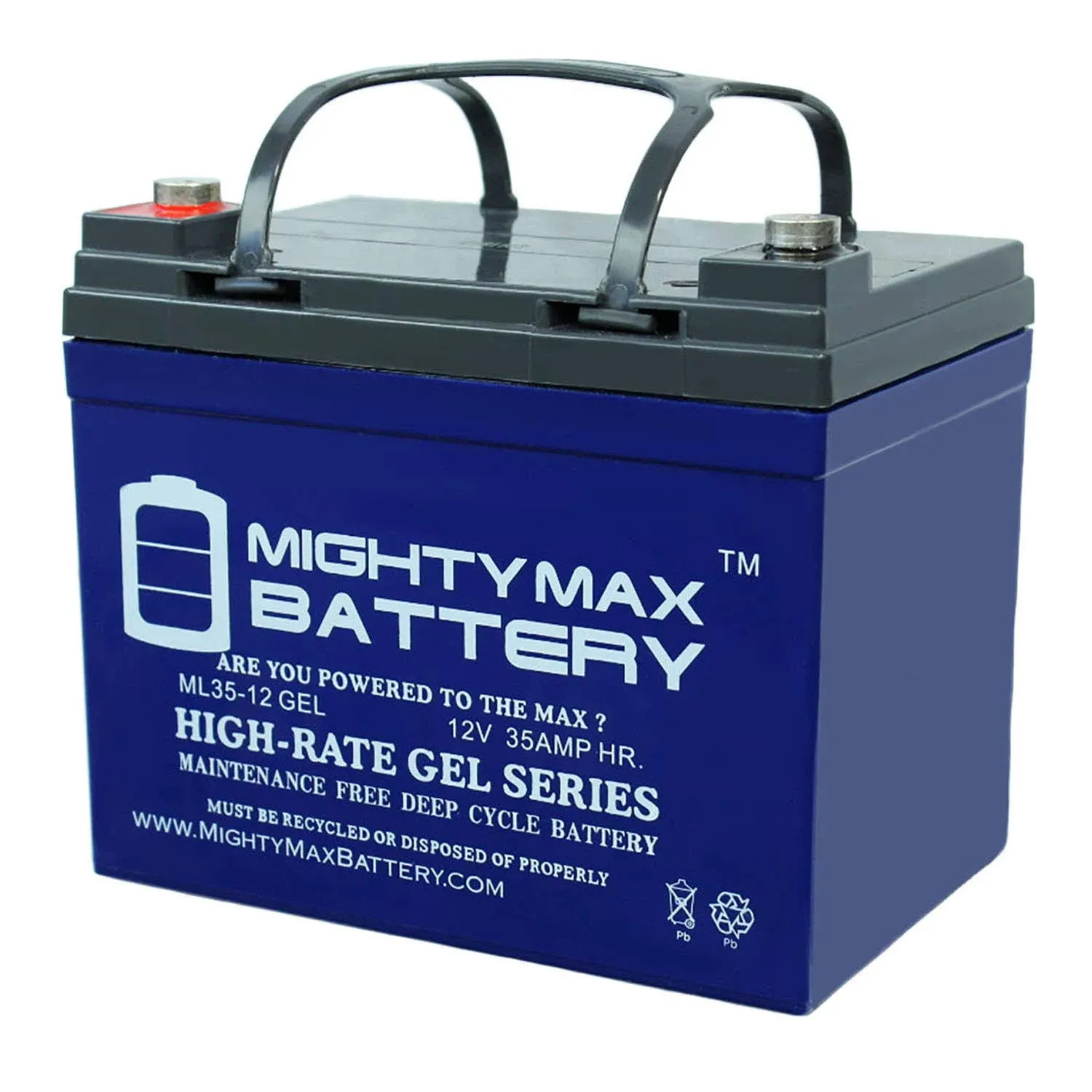 Mighty Max Battery 12V 35AH GEL Battery for Generac OD4575 Rechargeable Sealed Gel 12350 Backup Power Batteries