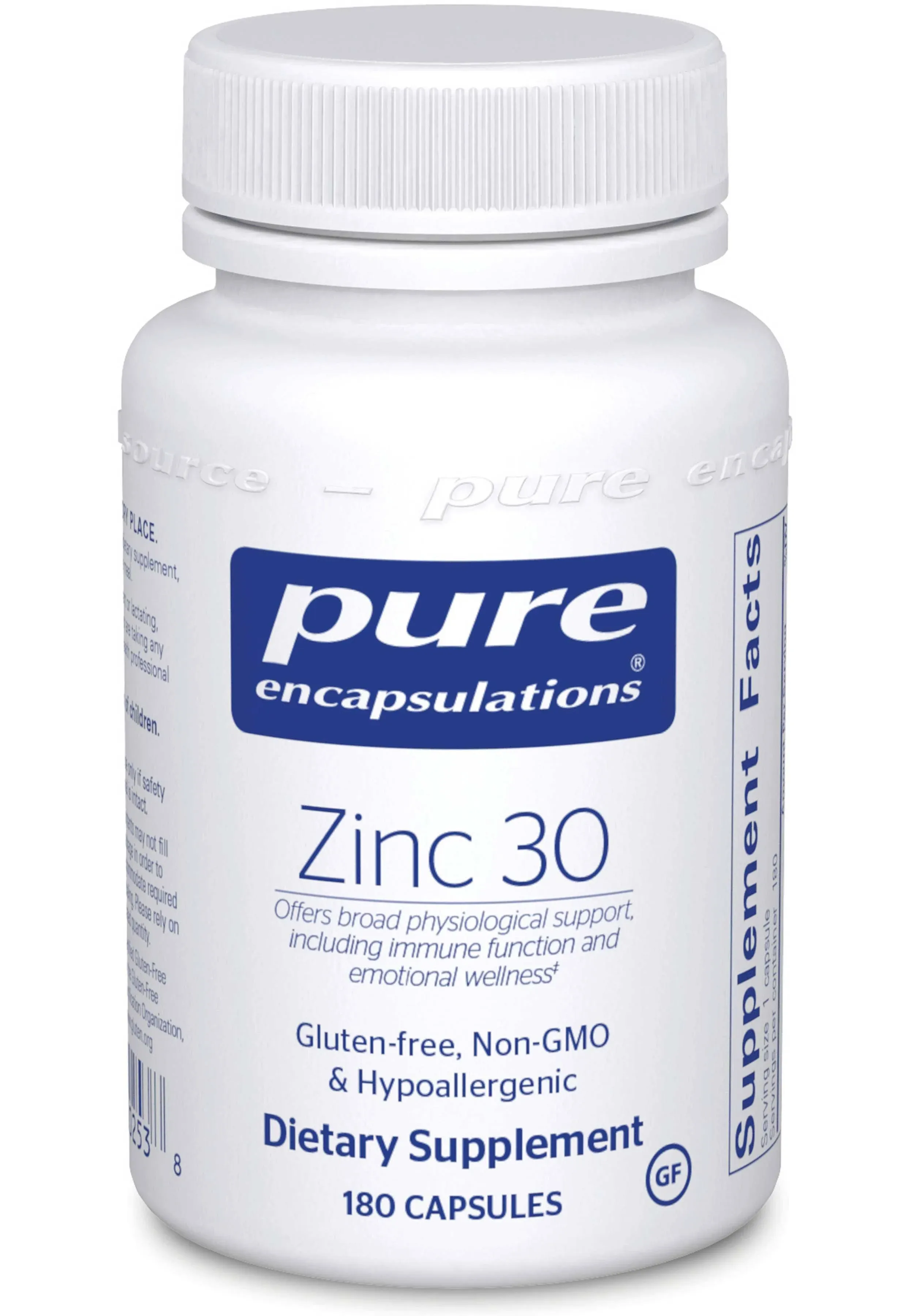 Pure Encapsulations - Zinc 30 - 180 Capsules