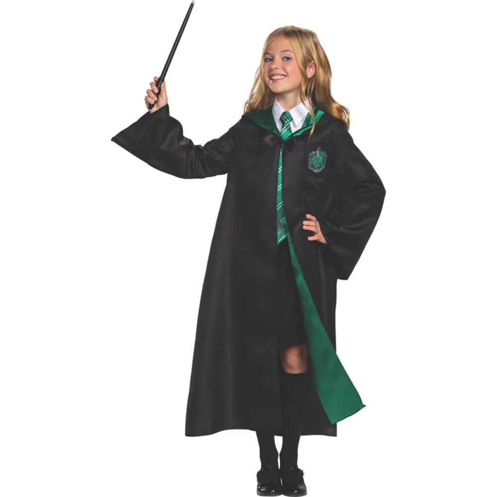 Kids Deluxe Harry Potter Slytherin Robe - Large 10-12