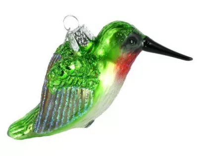 Old World Christmas Glass Blown Hummingbird Hanging Ornament