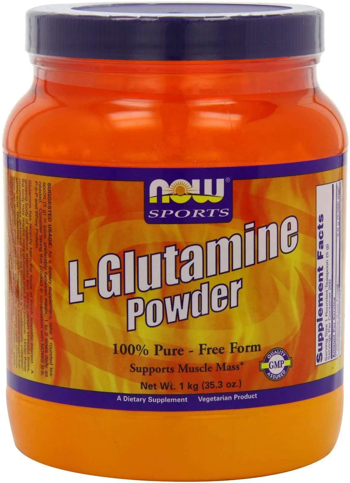 Now Foods L-Glutamine Powder - 35.3 oz jar